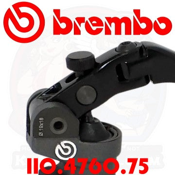 BREMBO GP MK2 19x18 Radial Brake Master Cylinder, Folding Lever (110.4760.75) (110476075)