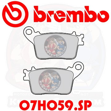 Brembo Rear Brake Pads: 07HO59SP / 07HO59.SP