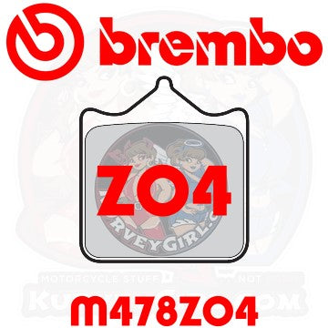 Brembo Z04 Brake Pads: 107A48647 / M478Z04