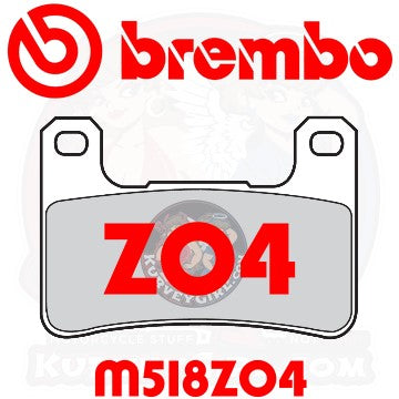 Brembo Brake Pad Shape Compound Z04 107A48651 M518Z04