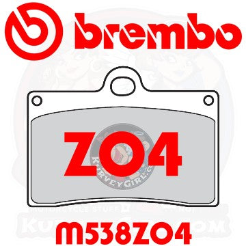 Brembo Brake Pad Shape Compound Z04 107A48653 M538Z04