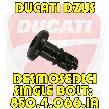 Ducati Desmosedici: 1Pc Bolt Kit, P/N: 850.4.066.1A, Black Finish