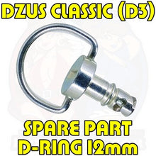 Load image into Gallery viewer, Spare Part: 1pc, DZUS CLASSIC (D3), D-Ring, Silver, WL=12mm
