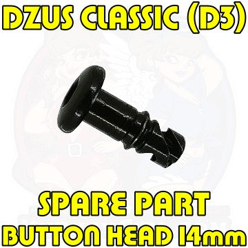Dzus Classic D3 Spare Part Button Head Bolt 14 mm Black
