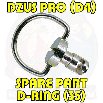 Dzus Pro D4 D Ring 35 Silver Spare Part