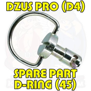 Dzus Pro D4 D Ring 45 Silver Spare Part