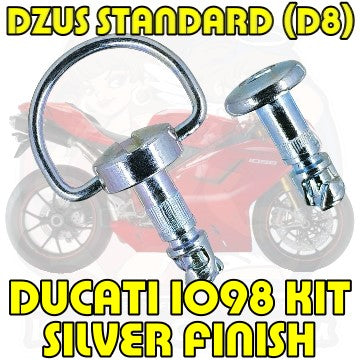 Dzus D8 Ducati 1098 Kit Silver