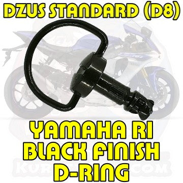 Yamaha 15-19 R1 Dzus Kit, DZUS (D8), D-Ring, Black Finish, WL=14mm