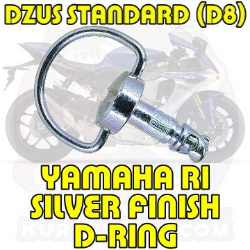 Yamaha 15-19 R1 Dzus Kit, DZUS (D8), D-Ring, Silver Finish, WL=14mm