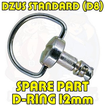 Dzus D8 Spare Part 12 mm D Ring Bolt Silver