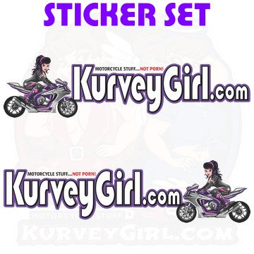 KurveyGirl - 2016 PinUp Sticker Set - FREE - LIMIT 1 Set