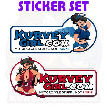 KurveyGirl 2019 Pin Up Sticker Set Free Limit 1 Set