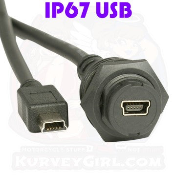 KurveyGirl USB MINI-B Waterproof Cable - 2m