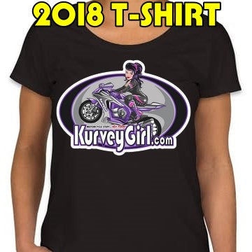 KurveyGirl Womens T Shirt Teeshirt 2018