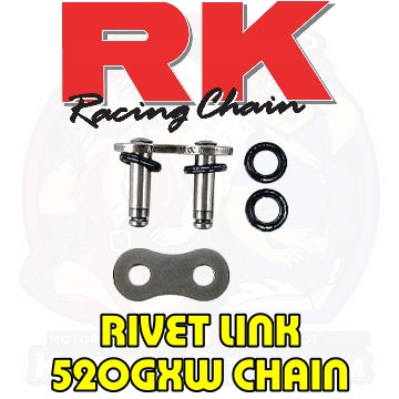 Rivet Link : RK Chain : 520GXW - Standard Finish