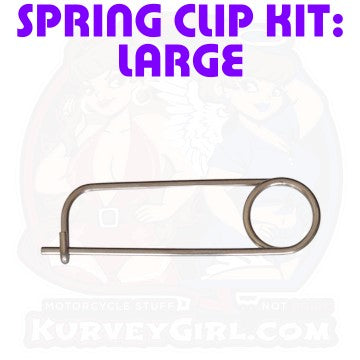 Spring Clip Kit: Large - 10pcs (Stainless Steel)