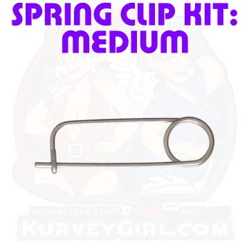 Medium Stainless Steel Spring Clip Kit 20 pieces 2