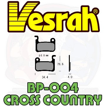 Vesrah BP-004C Bicycle Brake Pads bike MTB Mountain Bike Shimano XTR BR-M535 BR-M545 BR-M585 BR-M595 BR-M596 BR-M601 BR-M665 BR-M765 BR-M775 BR-M800 BR-M965 BR-M966 BR-M975 BR-R505 BR- main image shape Cross Country
