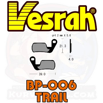 Vesrah BP-006 Bicycle Brake Pads bike MTB Mountain Bike Magura Marta SL main image shape Trail