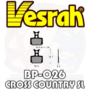 Vesrah BP-026AL SL Bicycle Brake Pads bike MTB Mountain Bike main image shape Ultra Light Cross Country Formula MEGA R1 R0 RX T1 25th THE ONE