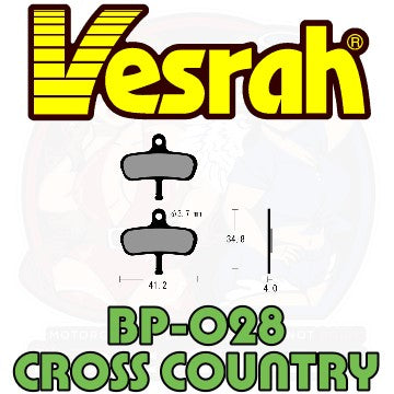 Vesrah BP-028C Bicycle Brake Pads bike MTB Mountain Bike main image shape Cross Country Avid Code 4 Piston Series