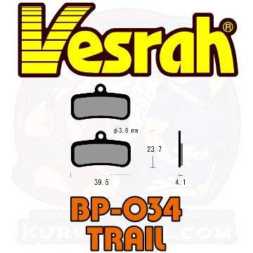 Vesrah BP-034 Bicycle Brake Pads bike MTB Mountain Bike main image shape Trail Shimano DORE XT BR-M8120 Saint BR-M640 BR-M810 BR-M820 SLX BR-M7120 XTR BR-M9120