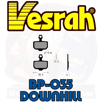Vesrah BP-035D Bicycle Brake Pads bike MTB Mountain Bike main image shape Downhill Avid Elixir 5 7 9 CR R XX SRAM XX AXS FROCE DB5 Level XO XX World Cup