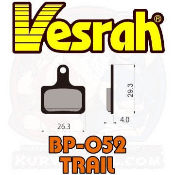 Vesrah BP-052 Bicycle Brake Pads bike MTB Mountain Bike main image shape Trail Shimano 105 BR-R7070 DURA-ACE BR-R9170 GRX BR-RX400 BR-RX810 TIAGRA BR-4770 ULTEGRA BR-R8070 XTR BR-R7070 BR-R8070 BR-R9100 BR-R9170 BR-RS305 BR-RS405 BR-RS505 BR-RS805 BR-U5000