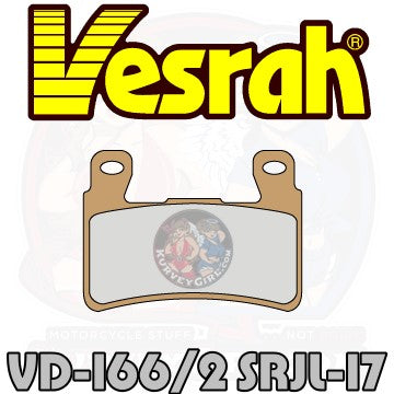 Vesrah Brake Pad Shape VD 166-2 SRJL 17