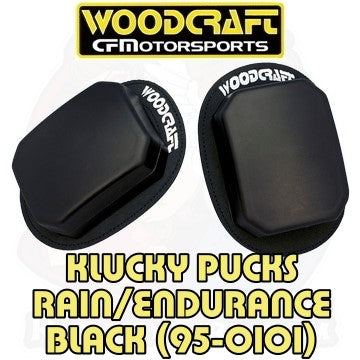 Woodcraft Klucky Pucks - Knee Sliders – Rain - Black - (95-0101)