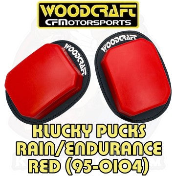 Woodcraft Klucky Pucks - Knee Sliders – Rain - Red - (95-0104)